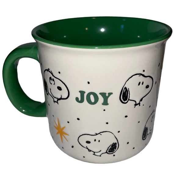 Snoopy PEANUTS SNOOPY JOY Holiday 20oz Coffee Tea Cocoa Mug Ceramic Cup - Picture 8 of 16